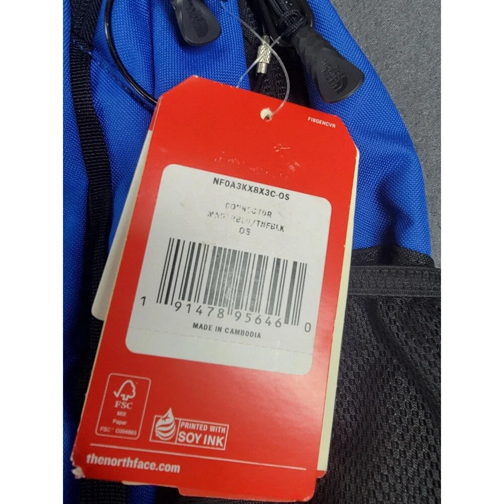 North Face Connector Backpack Blue Black 26.5L Laptop Sleeve FlexVent New‎ Tags